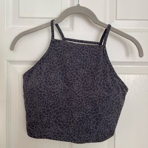Buffbunny Ivy Crop - Eden Print Grey size M